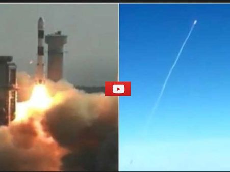 जहाज के कॉकपिट से पायलट ने रिकॉर्ड किया PSLV C-45 सैटेलाइट का VIDEO, जानिए कितनी दूरी पर था विमान