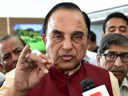 भाजपा के घोषणा पत्र में सुब्रमण्यम स्वामी ने निकाली दो बड़ी गलती