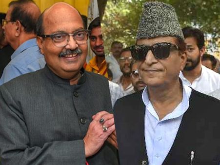 आजम खान पर फिर भड़के अमर सिंह, कहा- जिन्ना के समर्थक को डर तो लगेगा ही, गलत इंसान जो ठहरे