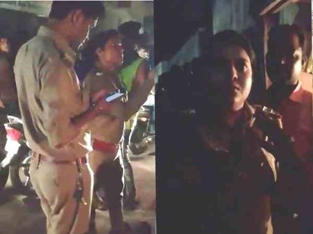 Video: महिला दरोगा को आया गुस्सा फिर बीच सड़क पर फौजी को मारा थप्पड़