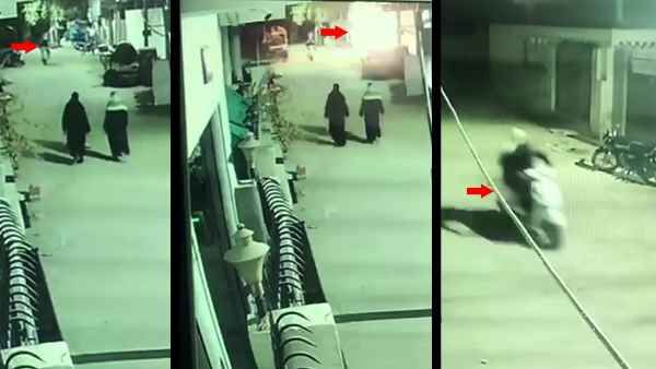प्रयागराज में सपा पार्षद के ऑफिस पर बमबाजी, घटना CCTV में कैद