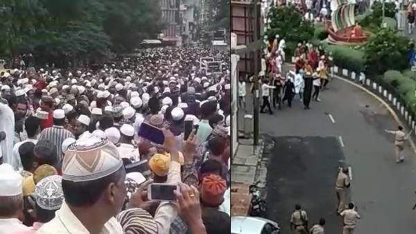 सूरत: मॉब लिंचिंग को लेकर निकला मौन जुलूस हुआ हिंसक, पुलिस पर फेंके पत्‍थर, धारा-144 लागू