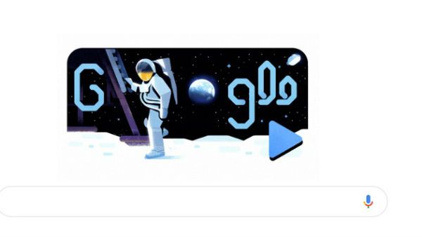 गूगल ने डूडल के जरिए चांद पर अपोलो मिशन की 50वीं सालगिरह को किया याद