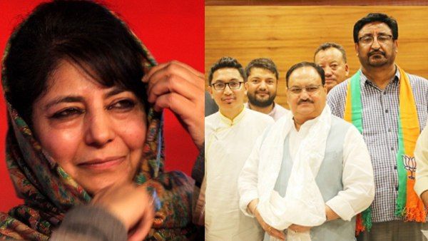 J&K:आलीशान गेस्ट हाउस में नजरबंद महबूबा मुफ्ती को झटका, PDP के कई बड़े नेता BJP में शामिल
