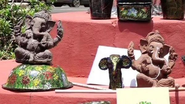 Ganesh Chaturthi 2019: मंगलुरु के नितिन ने बनाई ईको फ्रेंडली गणेश मूर्ति