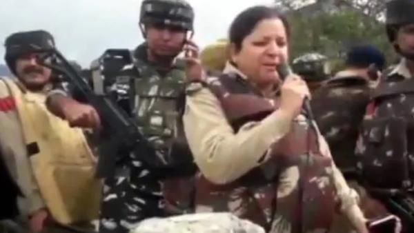 VIDEO: जम्मू में एनकाउंटर से पहले लेडी अफसर की आतंकियों को आखिरी वॉर्निंग