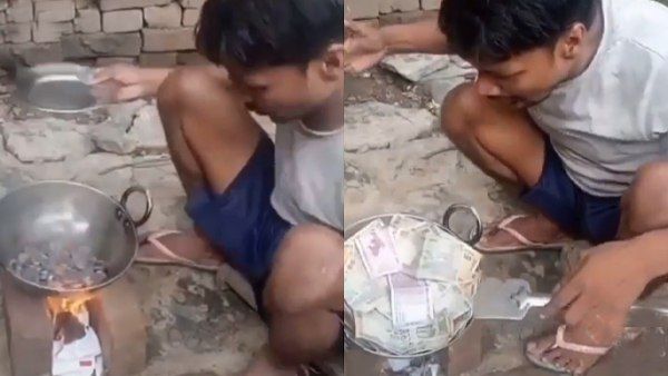 VIDEO: कड़ाही में सिक्कों को भून रहा था शख्स, चंद मिनट में बन गए नोट
