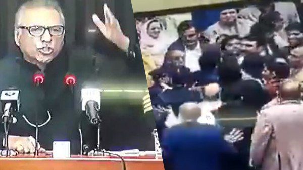 Video: पाकिस्‍तान की संसद के अंदर इमरान के खिलाफ प्रदर्शन, सांसदों में हुई मारपीट 