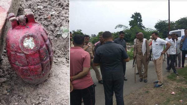 VIDEO: नीम के पेड़ के नीचे पड़े हैंड ग्रेनेड को देख लोगों के उड़े होश, बीच शहर में मिला