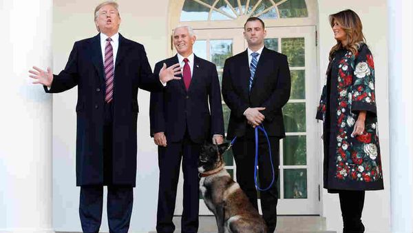 बगदादी को मारने वाले रीयल हीरो का अमेरिकी राष्‍ट्रपति ट्रंप ने व्‍हाइट हाउस में किया स्‍वागत