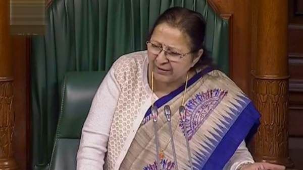 भाजपा नेता सुमित्रा महाजन बोलीं- जरूरी मुद्दे कांग्रेस नेताओं के जरिए उठाती थी