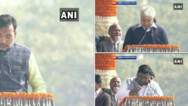 अरविंद केजरीवाल के साथ-साथ इन विधायकों ने ली मंत्री पद की शपथ