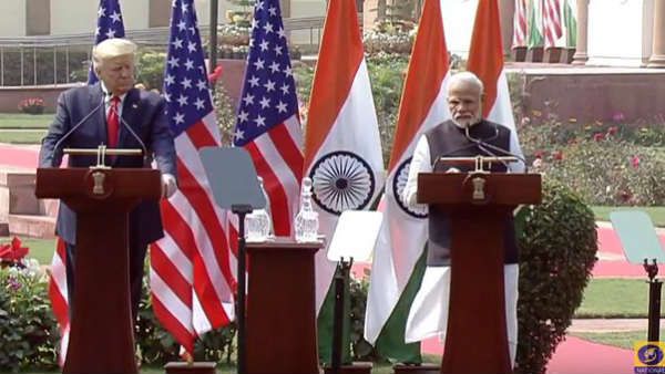 Trump in India: पीएम मोदी और अमेरिकी राष्‍ट्रपति डोनाल्‍ड ट्रंप का साझा बयान, आतंकवाद पर हुई चर्चा