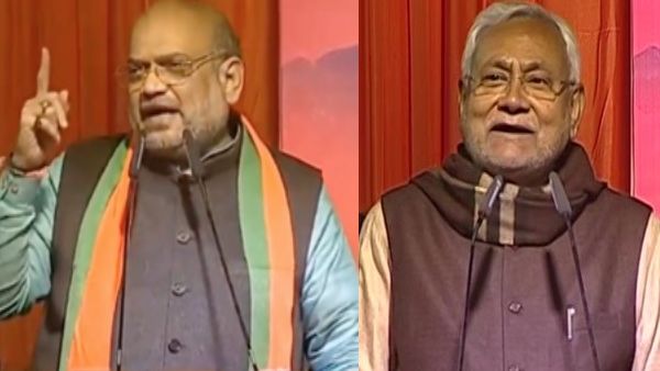 दिल्ली के दंगल में दोहरा वार, नीतीश के साथ शाह बोले- केजरीवाल झूठ बोलने में नंबर-1