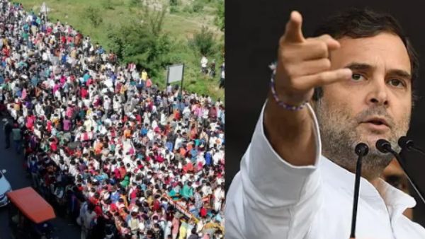 घर वापसी पर निकले मजदूरों का हुजूम देख राहुल गांधी बोले, 'सरकार इस भयावह हालत की जिम्मेदार'