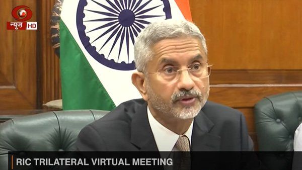 RIC MEET:भारत-चीन-रूस की वर्चुअल बैठक में जयशंकर ने कहा सबके हित को लेकर साथ चलना होगा