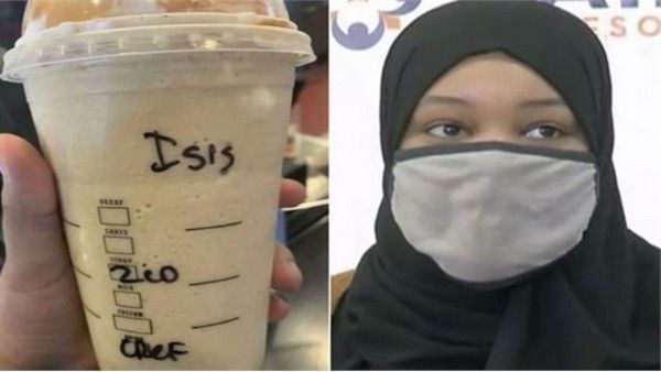 अमेरिकी कैफे में कॉफी पीने आई मुस्लिम महिला के कप पर लिखा था ISIS...हुआ हंगामा