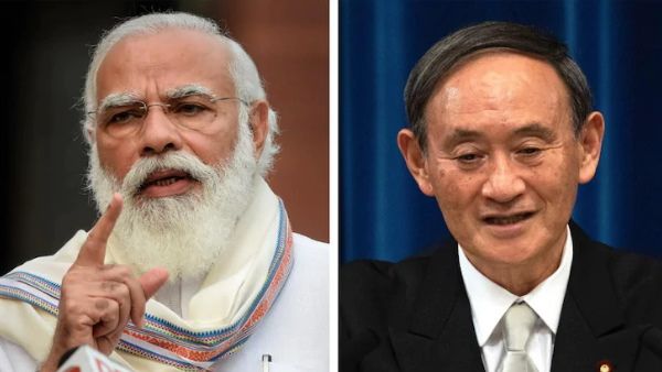 पीएम मोदी ने जापानी PM योशिहिदे सुगा से फोन पर की बात, भारत आने का दिया न्योता