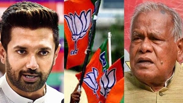 बिहार में चिराग पासवान और JDU-मांझी के बीच रार, क्या करें भाजपा के खेवनहार