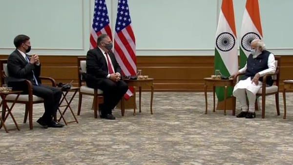 पीएम मोदी से मिले अमेरिकी विदेश मंत्री माइक पोम्पिओ और रक्षामंत्री मार्क एस्पर, कई अहम मुद्दों पर चर्चा