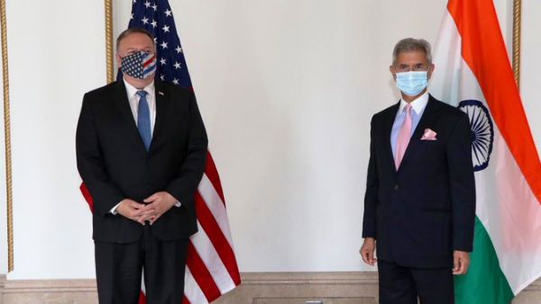 जापान के टोक्‍यो में अमेरिका के विदेश मंत्री माइक पोंपेयो से मिले एस जयशंकर