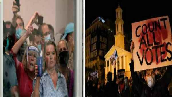 US Election Results:अमेरिका में कभी भी बिगड़ सकते हैं हालात, ट्रंप-बाइडेन समर्थकों का टूट रहा है सब्र
