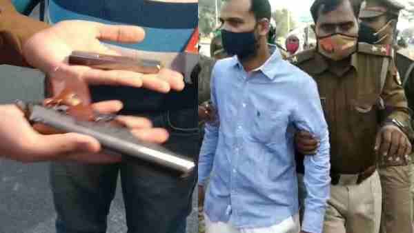 जमींदोज की जा रही थी माफिया दिलीप मिश्रा की अवैध इमारत, पिस्टल लेकर युवक काटने लगा हंगामा