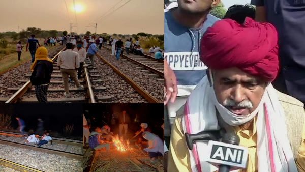 Gurjar Andolan : राजस्थान में रेल पटरियों पर गुर्जरों का कब्जा, बैंसला ने बताया-कब होगा खत्म आंदोलन?