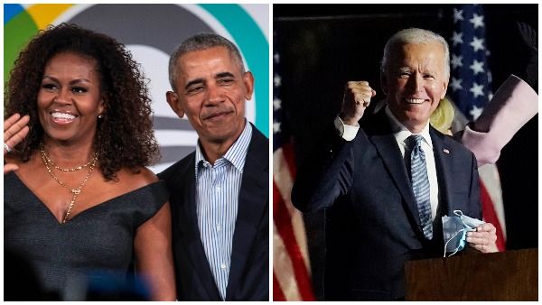 ओबामा की पत्नी मिशेल ने बाइडेन और कमला को दी जीत की बधाई, ट्रंप पर तंज करते हुए कही ये बात