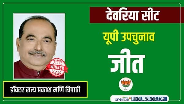 देवरिया उपचुनाव: BJP के सत्य प्रकाश मणि ने लहराया जीत का परचम, सपा के ब्रह्मा शंकर को 18 हजार वोटों से हराया