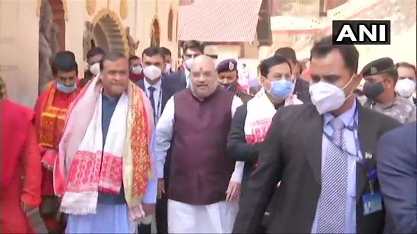 असम में अमित शाह के दौरे का तीसरा दिन, कामाख्या देवी मंदिर में किए दर्शन