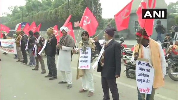 बिहार में भी तेज हुआ किसान आंदोलन, महागठबंधन के नेताओं ने बनाई मानव श्रृंखला