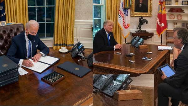 बाइडेन ने हटाया डोनाल्ड ट्रंप का डायट कोक बटन, पत्रकार ने शेयर की तस्वीर तो वायरल हुआ ट्वीट