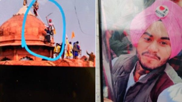 लाल किले पर आपत्तिजनक इशारा करने वाला जसप्रीत गिरफ्तार, ट्रैक्टर रैली हिंसा के बाद से था फरार