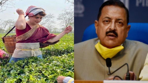 असम: चाय की पत्ती पर राजनीति, प्रियंका गांधी की फोटो देख बोले जितेंद्र सिंह- फिल्म की शूटिंग थी!