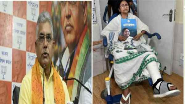 Bengal Election:साड़ी और बरमूडा तक पहुंचा बंगाल का 'खेला', ममता पर दिलीप घोष के तंज पर बवाल