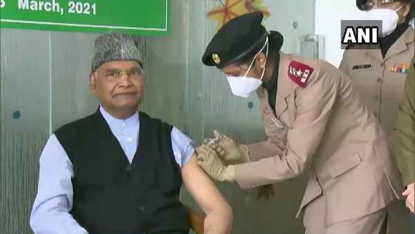 राष्‍ट्रपति रामनाथ कोविंद ने दिल्‍ली के आर आर अस्‍पताल में लगवाया कोरोना का टीका