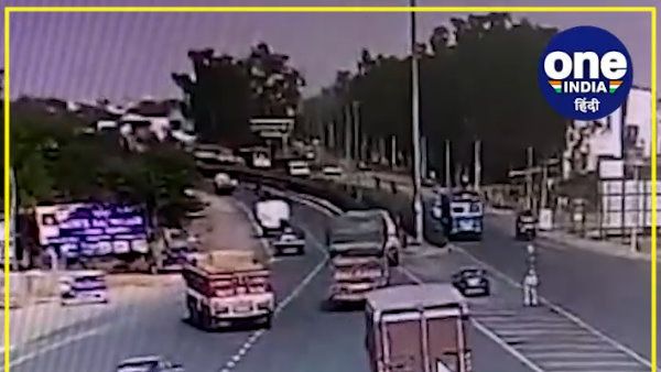 भरतपुर आरटीओ फ़्लिंग टीम के गार्ड को ट्रक ने कुचला, सीसीटीवी कैमरे में कैद हुई वारदात
