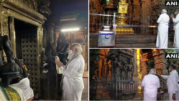 PM मोदी ने की मीनाक्षी देवी मंदिर में पूजा-अर्चना, आज तमिलनाडु-केरल में ताबड़तोड़ रैलियां