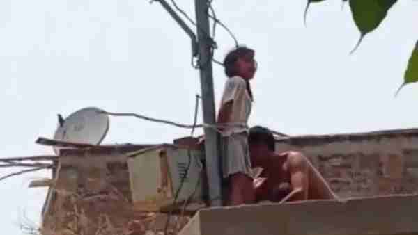 कानपुर: मासूम बेटी को पिता ने तेज धूप में सोलर पोल से बांधा, दो घंटे तक रोती-चिल्लाती रही वो