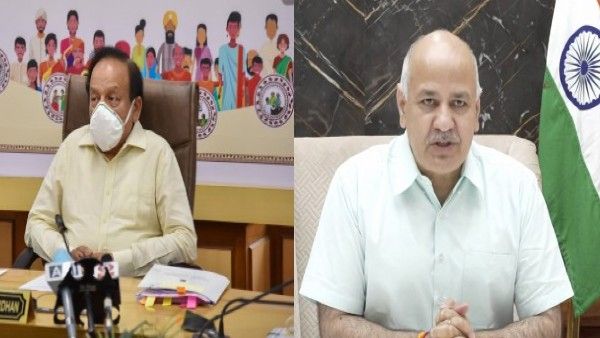 फिर सिसोदिया पर बरसे हर्षवर्धन, कहा- दिल्ली की जनता को भ्रम की वैक्सीन न लगाएं