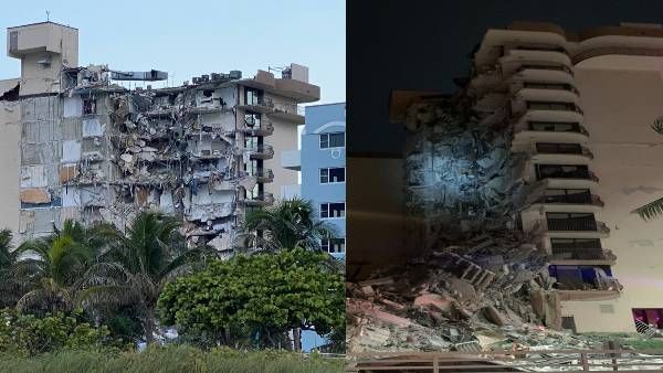 Miami Building Collapse: अमेरिका में भरभराकर गिरी 12 मंजिला इमारत, 50 से ज्यादा लोग लापता