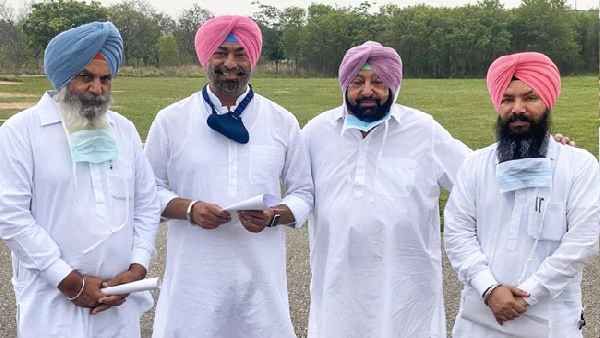 दिल्‍ली रवाना होने से पहले कैप्‍टन अमरिंदर सिंह ने आप के 3 विधायकों को कांग्रेस में किया स्‍वागत