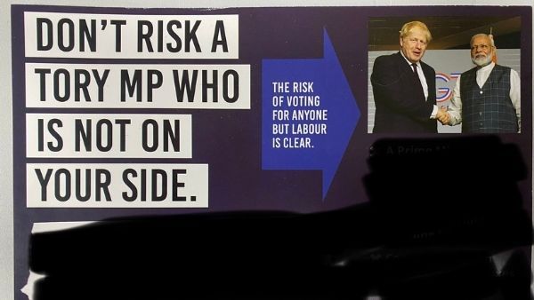 ब्रिटेन में लेबर पार्टी की चुनाव प्रचार सामग्री में पीएम मोदी की विवादित तस्वीर, मचा बवाल