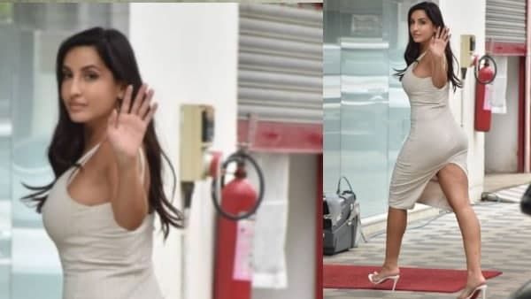 Oops मूवमेंट का शिकार होने से बाल-बाल बचीं नोरा फतेही, फटने ही वाली थी ड्रेस! Photo Viral