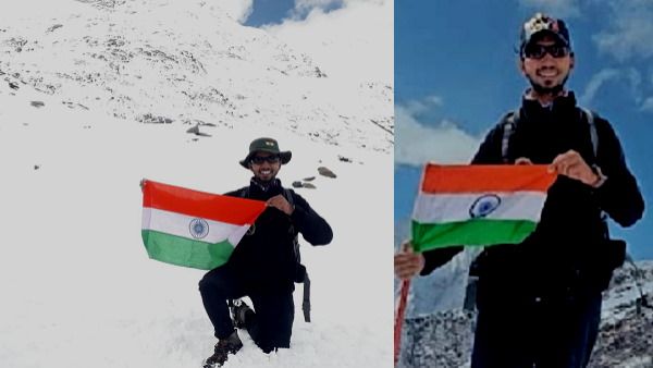 हिमालय की 6KM से ज्यादा ऊंची चोटी पर तिरंगा फहराकर लौटे हरियाणा के साहिल, बर्फ में फंस गए थे