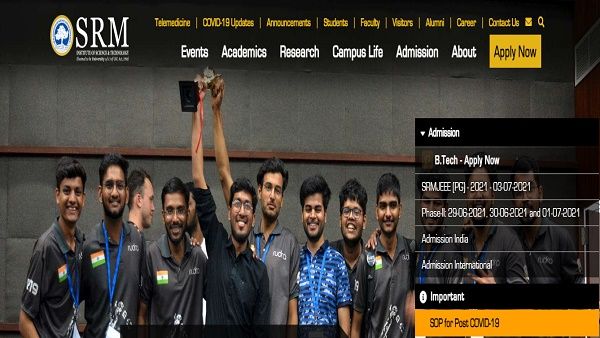 SRMJEEE फेज 2 रिजल्ट 2021: आज जारी होगा रिजल्ट, वेबसाइट पर इन स्टेप्स से करें चेक