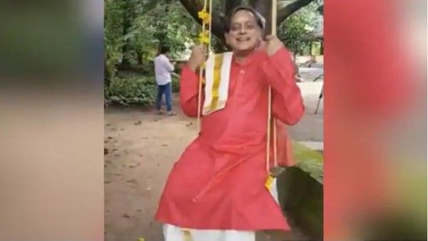 ओणम के मौके पर झूला झूलते दिखे कांग्रेस नेता शशि थरूर, लोगों को दी ओणम की बधाई