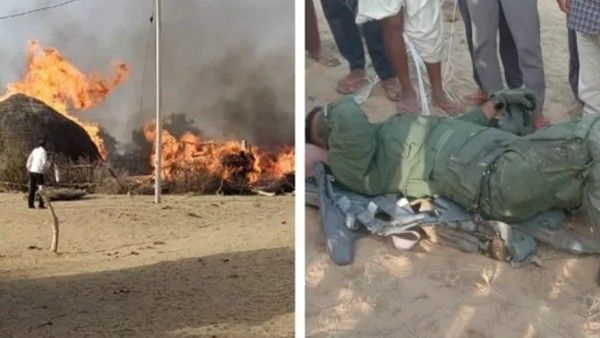 पाकिस्तान सीमा से सटे बाड़मेर में मिग-21 बाइसन विमान क्रैश, वक्त रहते पायलट ने किया इजेक्ट