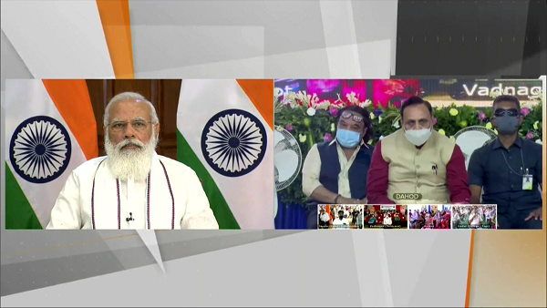 PM मोदी ने की प्रधानमंत्री गरीब कल्याण अन्न योजना के लाभार्थियों से बात, गुजरात में जन भागीदारी कार्यक्रम